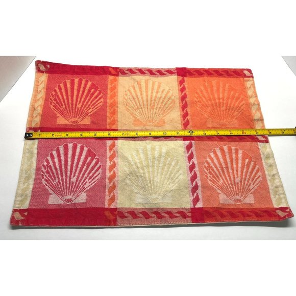 Sea Shells Placemats Tapestry Fabric Set of 4 Beach Summer Ocean Nautical - Picture 5 of 9